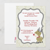 5x7 Uitnodiging voor rendiergames (Voorkant / Achterkant)