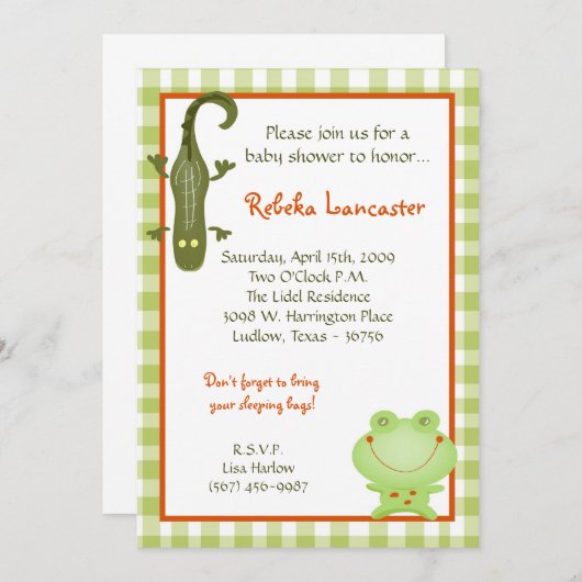 5x7 Uitnodiging - Zwemboeddies uitnodigen (Voorkant / Achterkant)