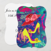 5x7 Uitnodigingsbeugel hakken en Petten Kaart (Voorkant / Achterkant)