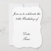 5x7 Uitnodigingsbeugel hakken en Petten Kaart (Achterkant)