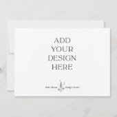 5x7" Uitnodigingskaarten Aangepaste Afdruk | Horiz Kaart (Voorkant)