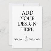 5x7" Uitnodigingskaarten Aangepaste Afdruk Kaart (Voorkant)