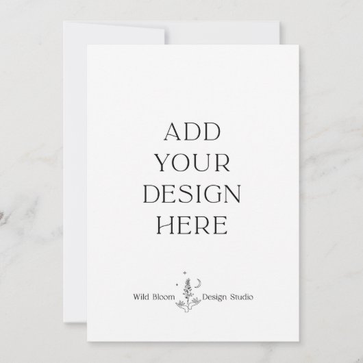 5x7" Uitnodigingskaarten Aangepaste Afdruk, Vertic Kaart (Voorkant)