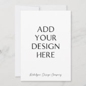 5x7" Uitnodigingskaarten en Briefpapier op Maat Kaart (Voorkant)