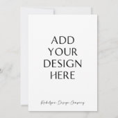 5x7" Uitnodigingskaarten en -stationery op maat Kaart (Achterkant)