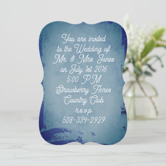 5x7 Uitnodigingssteun bruiloft eenvoudig Kaart (Staand voorkant)