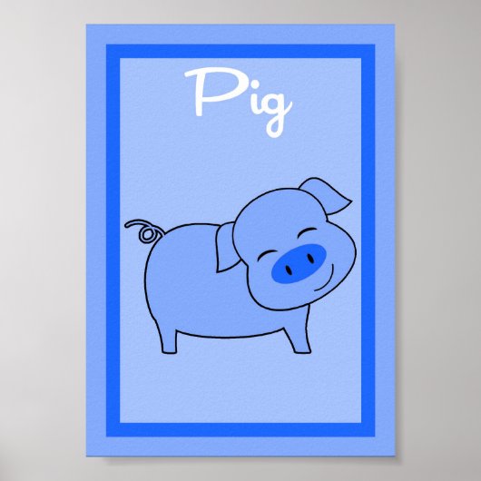 5x7 Varkensschuur Yard Jongens Wall Art Poster (Voorkant)