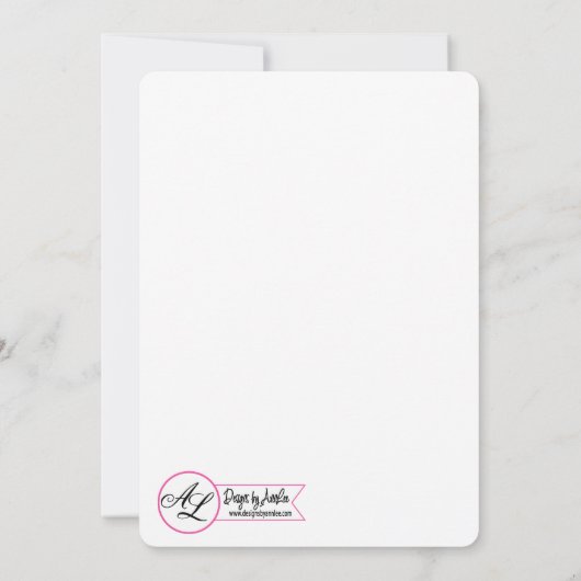 5x7 Verjaardag Uitnodiging Boheemse Cactus Succule (Achterkant)