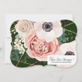 5x7 Verjaardag Uitnodiging Geometrische Tuin Jager (Achterkant)