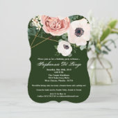 5x7 Verjaardag Uitnodiging Geometrische Tuin Jager (Staand voorkant)