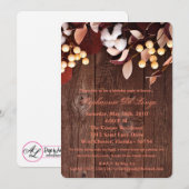 5x7 Verjaardag Uitnodiging Katoen Tak op Donker Ho (Voorkant / Achterkant)