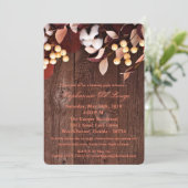 5x7 Verjaardag Uitnodiging Katoen Tak op Donker Ho (Staand voorkant)