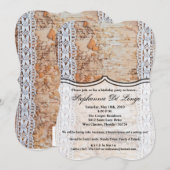 5x7 Verjaardag Uitnodiging land schuur hout kant t (Voorkant / Achterkant)