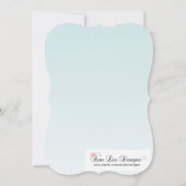 5x7 Verjaardag Uitnodiging Tropische Bloem op Blau (Achterkant)