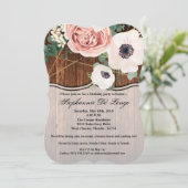 5x7 Verjaardagsuitnodiging Geometrische Tuin Roos Kaart (Staand voorkant)