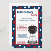 5x7 Vierde 4e juli Partij barbecue Uitnodiging (Voorkant / Achterkant)