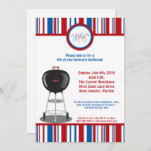 5x7 Vierde 4e juli Partij barbecue Uitnodiging (Voorkant / Achterkant)