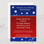 5x7 Vierde 4e juli Partij barbecue Uitnodiging (Voorkant / Achterkant)