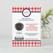 5x7 Vierde 4e juli Partij barbecue Uitnodiging (Staand voorkant)