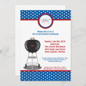 5x7 Vierde 4e juli Partij barbecue Uitnodiging (Voorkant / Achterkant)