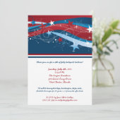 5x7 Vierde 4e juli Partij barbecue Uitnodiging (Staand voorkant)