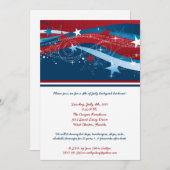 5x7 Vierde 4e juli Partij barbecue Uitnodiging (Voorkant / Achterkant)