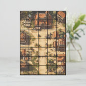 5x7 Village Paper Gridmap Kaart (Staand voorkant)