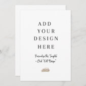 5x7 vlakke Kaart (Voorkant / Achterkant)