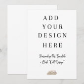 5x7"Vlakke Kaart die drukken (Voorkant / Achterkant)