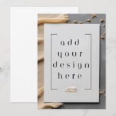 5x7"Vlakke Kaart die drukken (Voorkant / Achterkant)