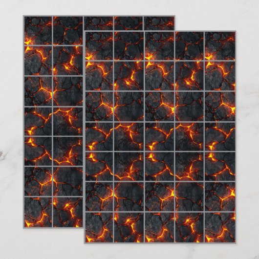 5x7 Volcanic Paper Gridmap Kaart (Voorkant / Achterkant)