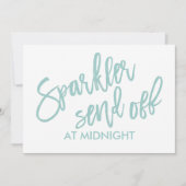 5X7 Vonken Send-Off Bord-Borstel- Licht Turquoise Kaart (Voorkant)