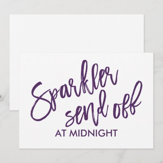 5X7 Vonken Uitstoters Afscheid Bord - Borstel Schr (Voorkant / Achterkant)