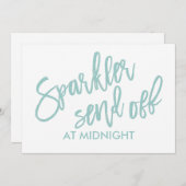 5X7 Vonken Vuurwerk Afscheid Bord - Borstel - Lich Kaart (Voorkant / Achterkant)