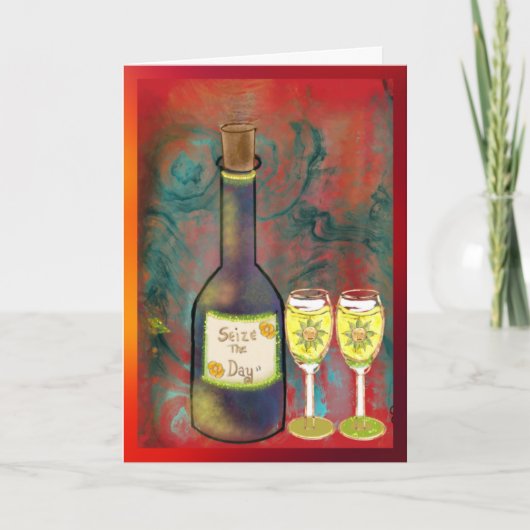 5X7 Vouwkaart Blank - Pak de Dag! Kaart (Voorkant)