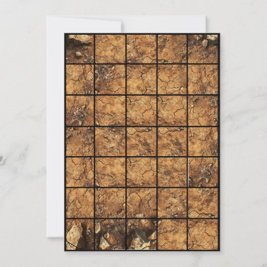 5x7 vuil papier rasterkaart kaart (Voorkant)