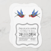 5x7 Weddenschap Traditionele Bird Tattoo Spa Kaart (Voorkant / Achterkant)