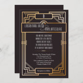 5x7 Weddenschap Uitnodiging Gatsby Theme (Voorkant / Achterkant)