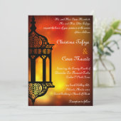 5x7 Weddenschap Uitnodiging Marokkaanse Lantaarn I (Staand voorkant)