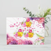5X7 Wenskaart bloemen Kaart (Staand voorkant)
