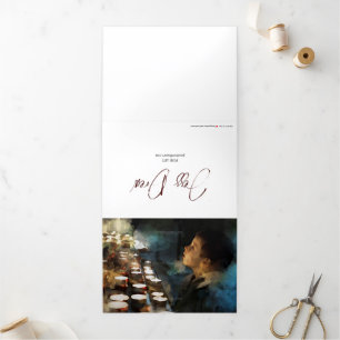 5x7 Wenskaart, cadeau voor priesters, Deacons Drieluik Kaart