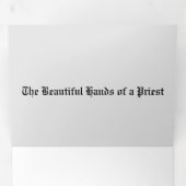 5x7 Wenskaart, Cadeau voor priesters, diakens Drieluik Kaart (Binnenzijde eerst)