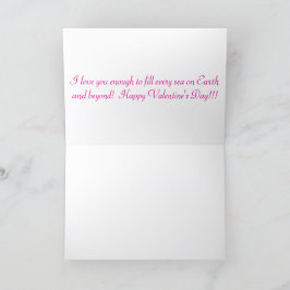 5x7 wenskaart. Fijne Valentijnsdag. doe/ik Bedankkaart