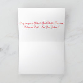 5x7 wenskaart. Gelukkig Chinees Nieuwjaar. panda/ Bedankkaart