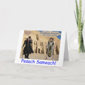 5x7 wenskaart. Gelukkig Pascha. loris/aap/ Bedankkaart (Voorkant)