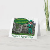 5x7 wenskaart. Happy St. Patrick's Day. Ir Bedankkaart (Voorkant)