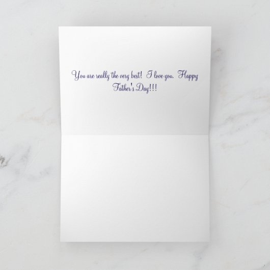 5x7 wenskaart. Happy Vaderdag. ankole-wat Bedankkaart (Binnen)