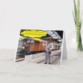 5x7 wenskaart. Happy Vaderdag. ankole-wat Bedankkaart (Voorkant)