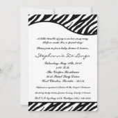 5x7 White Tiger Anima Print Baby shower Invitation Kaart (Voorkant)