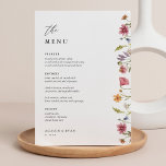 5x7" Wildflower Trouwtafel Menu Kaarten Flat Menu<br><div class="desc">5x7" Wildflower Trouwtafel Menu Kaarten Flat Menu,  Elegant 5x7" Trouwtafel Menu Kaarten Flat Menu Elegant Kalligrafie Eet en Drink Trouwmenu's | Eenvoudige kalligrafie rustieke trouwmenu's trouwmenu's,  rustieke huwelijksmenu,  bloemenhuwelijksmenu,  huwelijkstafel menu</div>